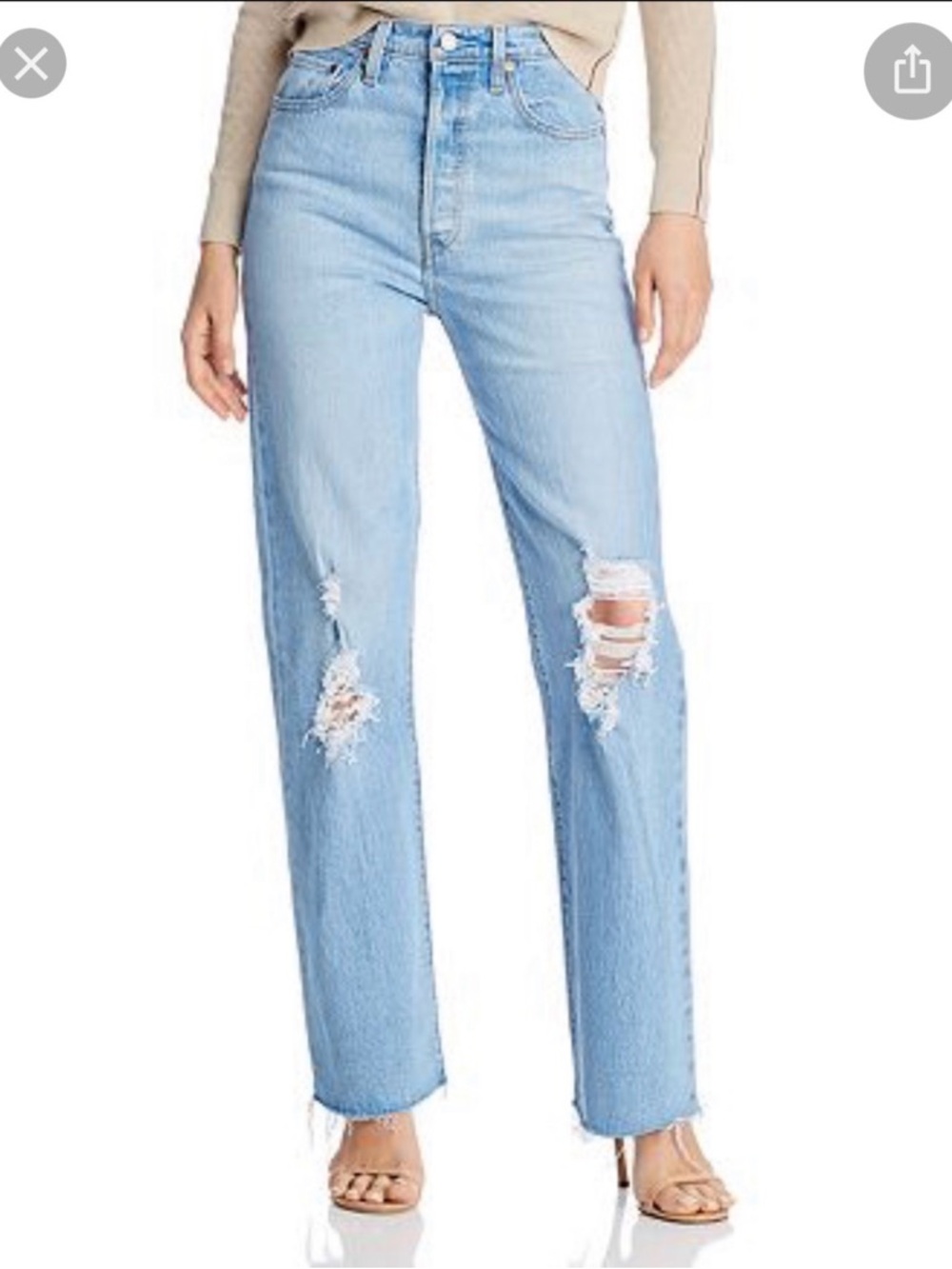 Levi’s ribcage straight jeans 28